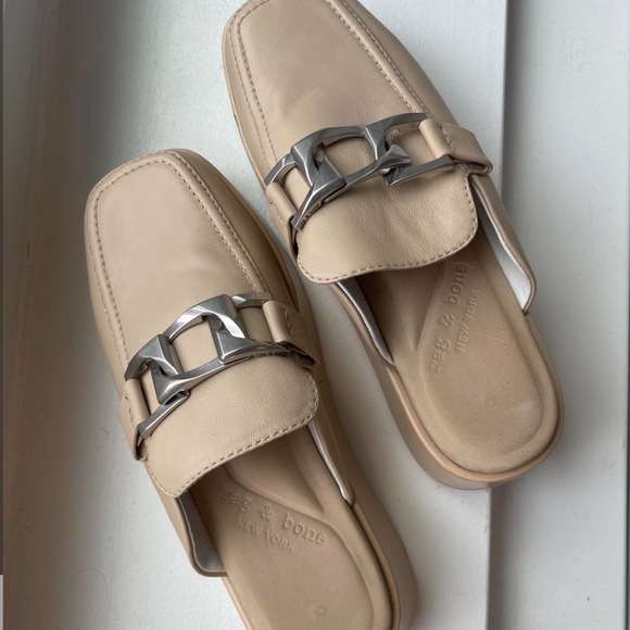 Rag and Bone Slide on platform mules - Picture 2 of 4